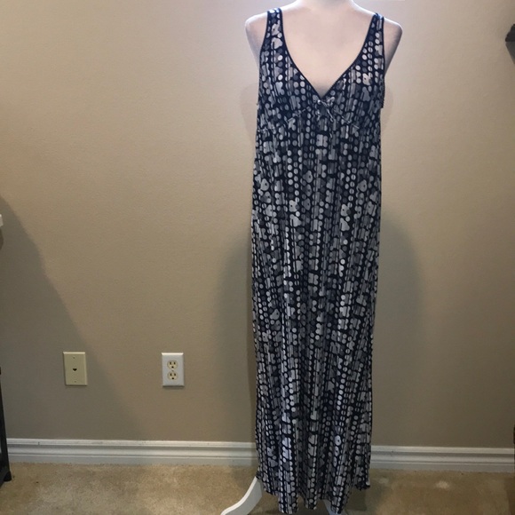 Ambrielle Women's Polka Dot Slip Dress Sleeveless Adjustable Straps Bow-Size L - Picture 1 of 11